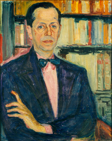 Biblioteca comunale di Palermo, Famedio, Giuseppe Maggiore (n. 290) Ritratto di Giuseppe Maggiore