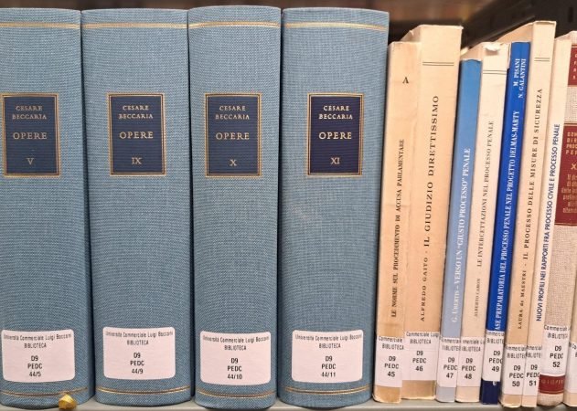 Biblioteca dell'Università Bocconi, Cesare Pedrazzi Volumi della biblioteca di Cesare Pedrazzi