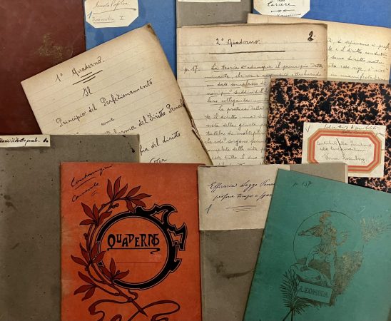 Biblioteca giuridica A. Cicu dell'Università di Bologna, Alessandro Stoppato Quaderni di appunti di Alessandro Stoppato