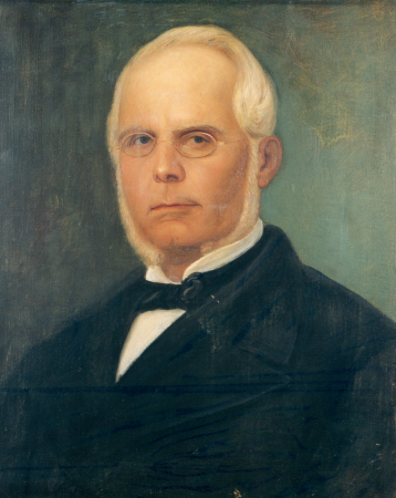 Biblioteca comunale di Palermo, Famedio, Emerico Amari (n. 257) Ritratto di Emerico Amari